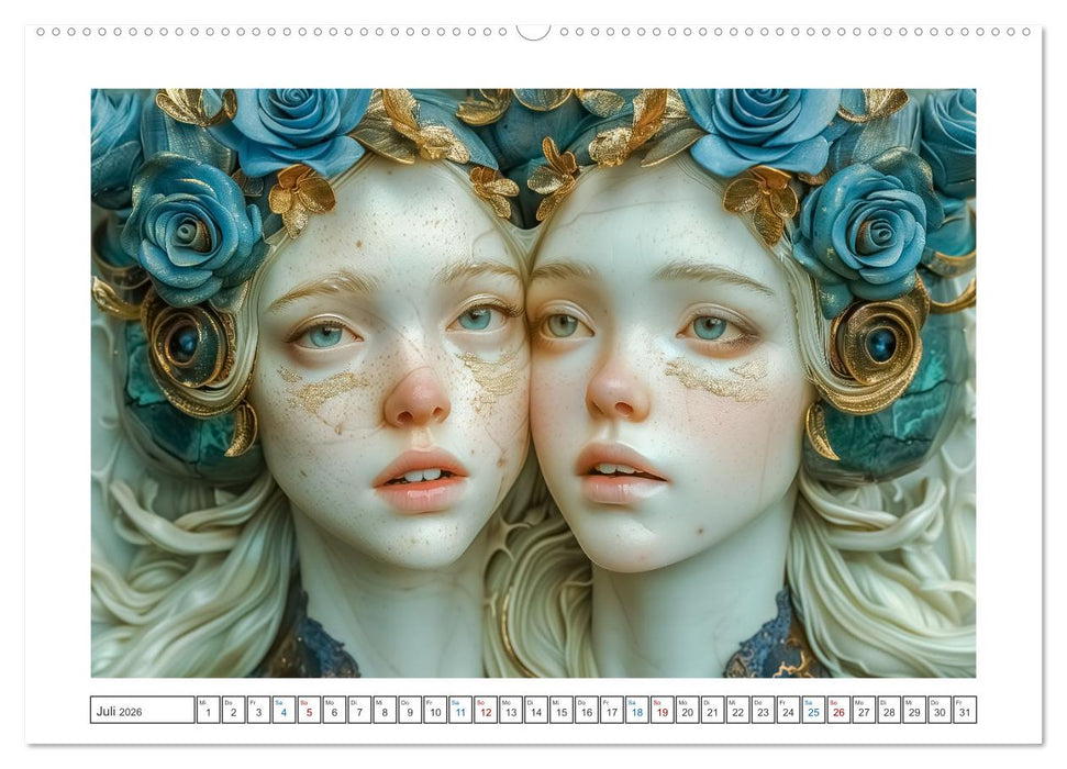 Magische Gesichter (CALVENDO Premium Wandkalender 2026)