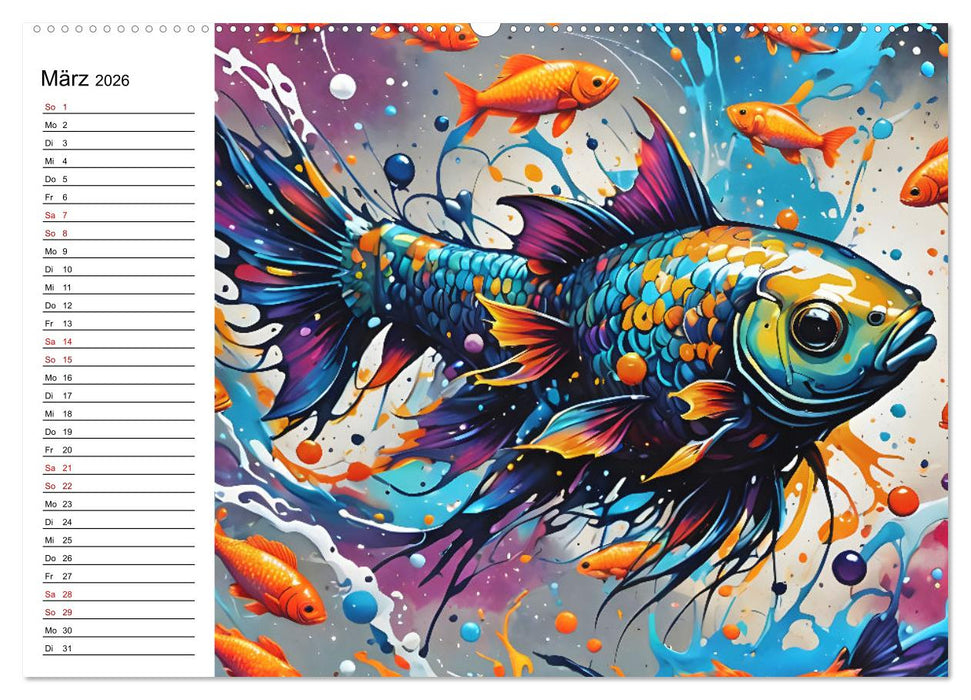 Street Art Sternzeichen (CALVENDO Wandkalender 2026)