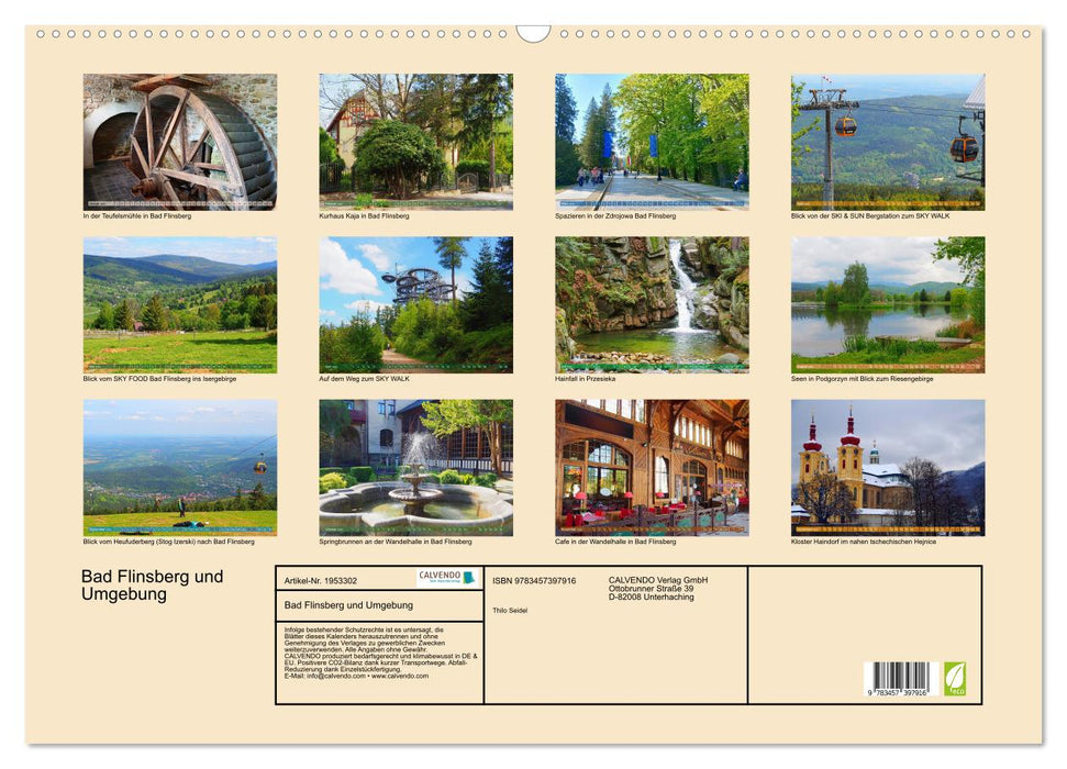 Bad Flinsberg und Umgebung (CALVENDO Wandkalender 2026)