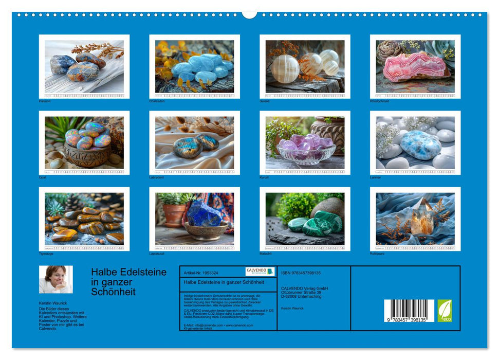 Halbe Edelsteine in ganzer Schönheit (CALVENDO Premium Wandkalender 2026)