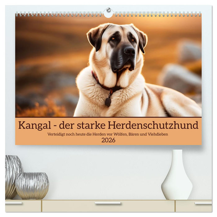 Kangal - der starke Herdenschutzhund (CALVENDO Premium Wandkalender 2026)