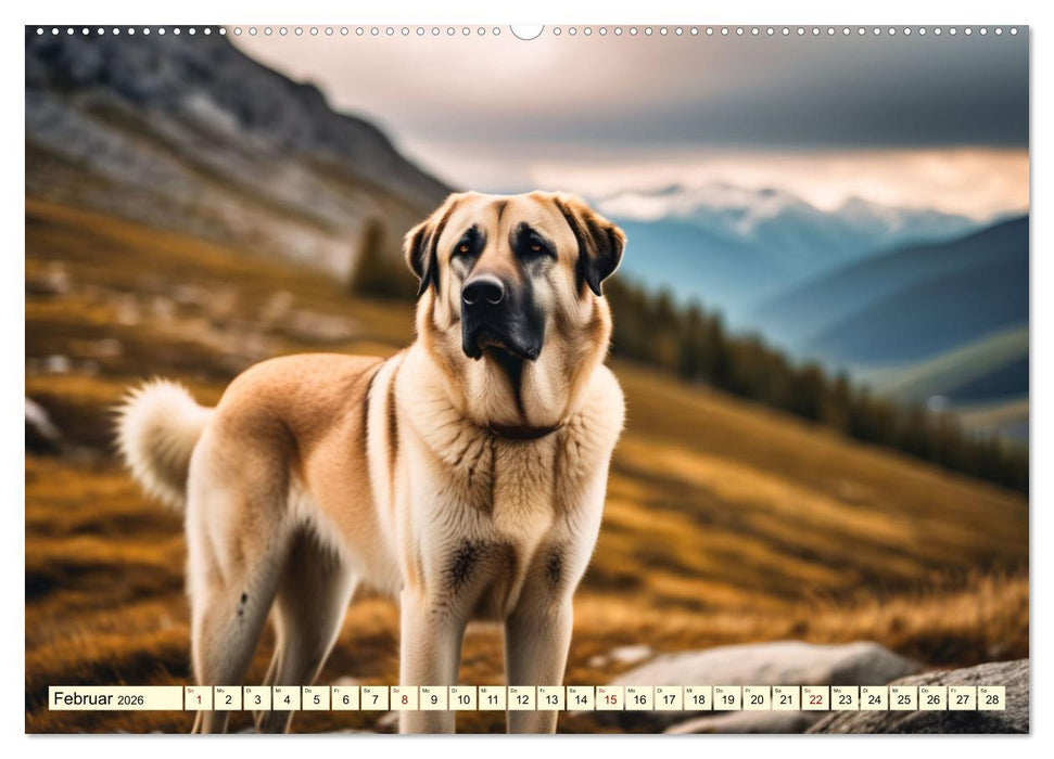 Kangal - der starke Herdenschutzhund (CALVENDO Premium Wandkalender 2026)
