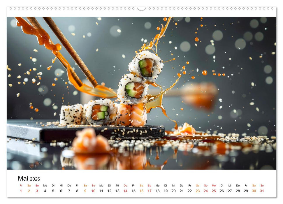Sushi für Gourmets (CALVENDO Wandkalender 2026)