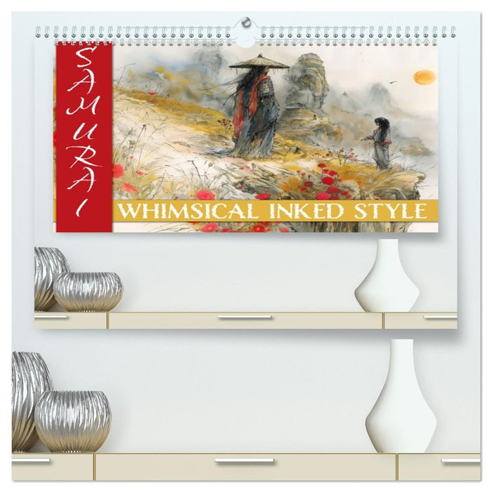 Samurai - whimsical inked style (CALVENDO Premium Wandkalender 2026)