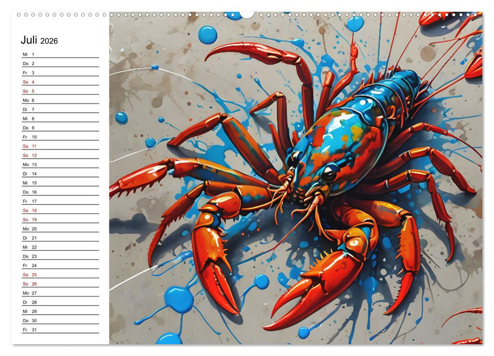 Street Art Sternzeichen (CALVENDO Premium Wandkalender 2026)