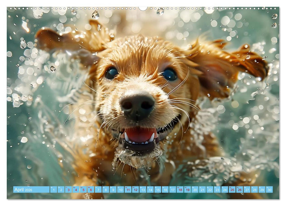 Hunde und Wasser (CALVENDO Wandkalender 2026)