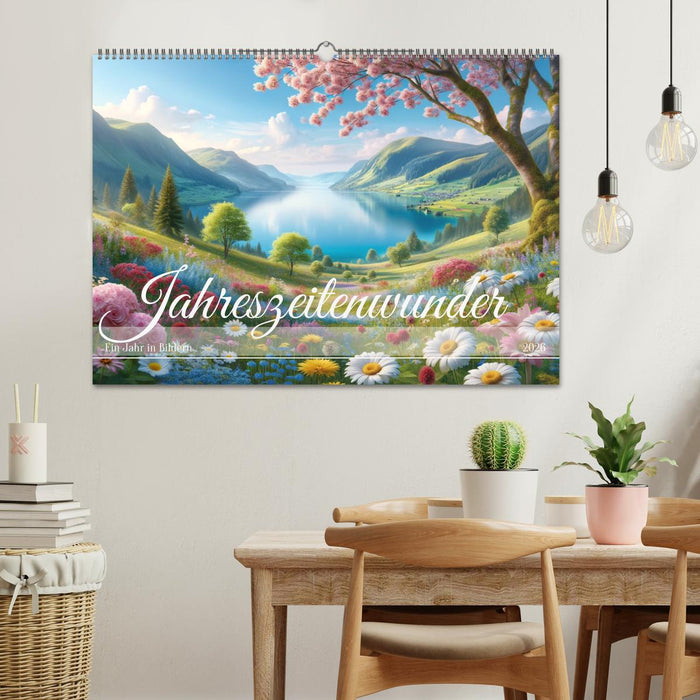 Jahreszeitenwunder: Ein Jahr in Bildern (CALVENDO Wandkalender 2026)