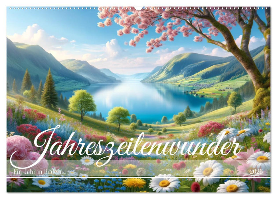Jahreszeitenwunder: Ein Jahr in Bildern (CALVENDO Wandkalender 2026)