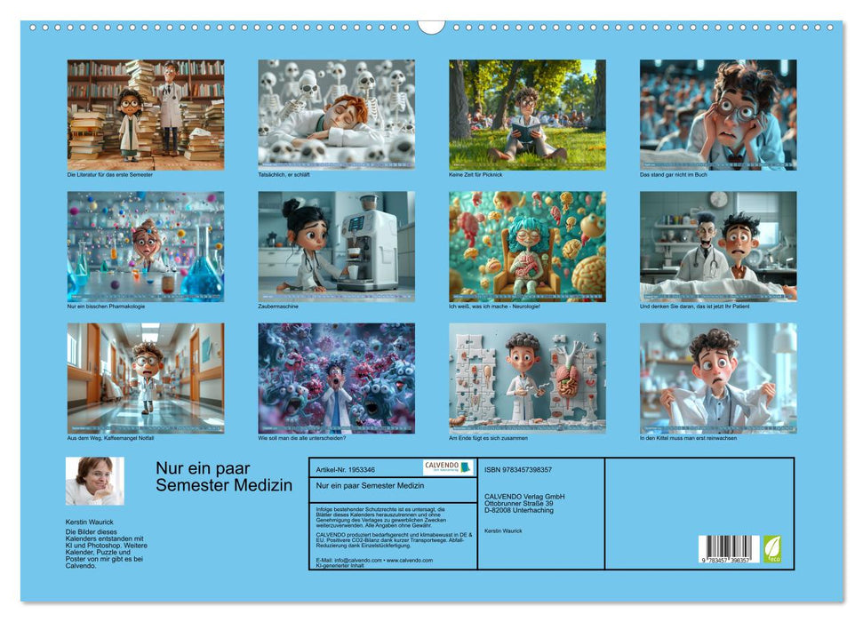 Nur ein paar Semester Medizin (CALVENDO Wandkalender 2026)