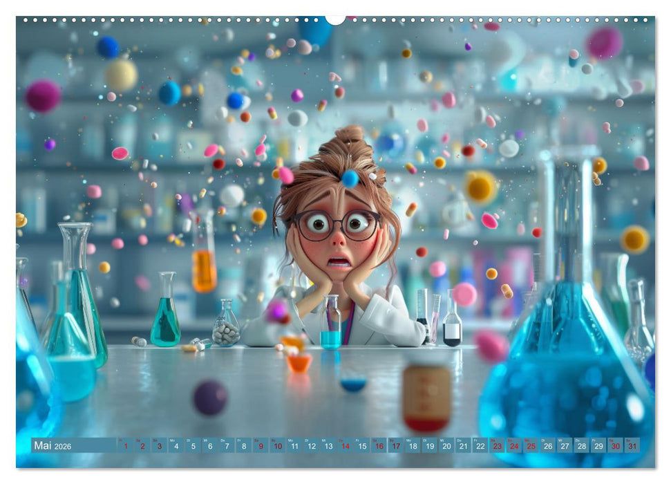 Nur ein paar Semester Medizin (CALVENDO Wandkalender 2026)