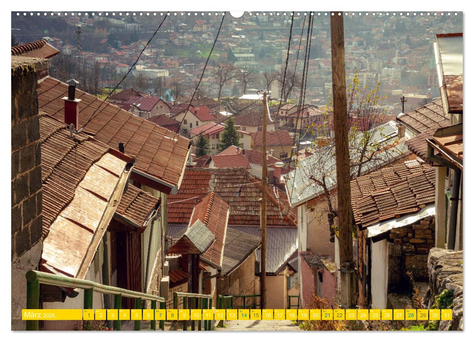 Sarajevo - Vielfältige Hauptstadt von Bosnien und Herzegowina (CALVENDO Wandkalender 2026)