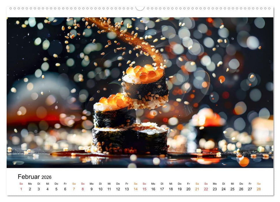 Sushi für Gourmets (CALVENDO Premium Wandkalender 2026)