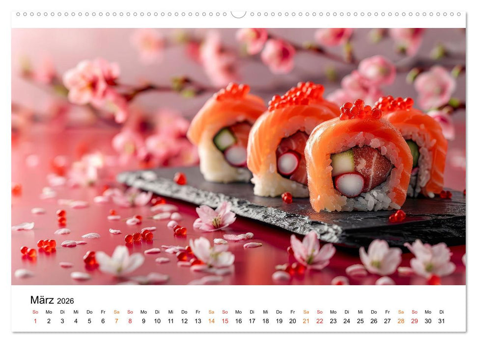 Sushi für Gourmets (CALVENDO Premium Wandkalender 2026)