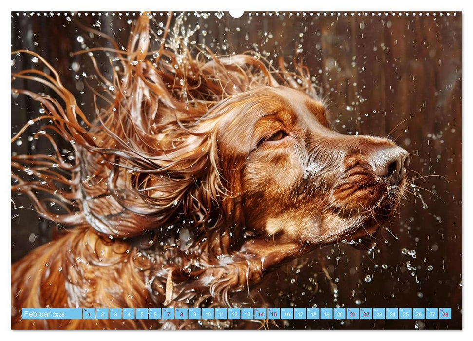 Hunde und Wasser (CALVENDO Premium Wandkalender 2026)