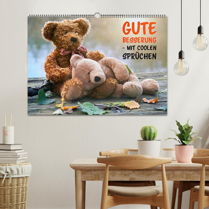 Gute Besserung - mit coolen Sprüchen (CALVENDO Wandkalender 2026)