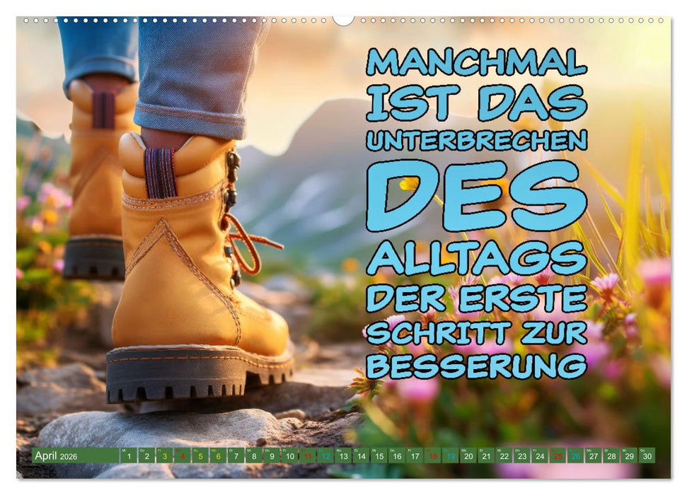 Gute Besserung - mit coolen Sprüchen (CALVENDO Wandkalender 2026)