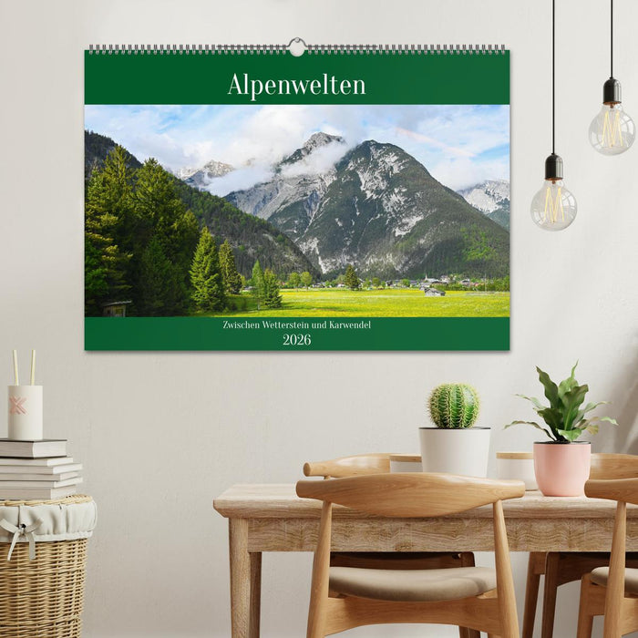 Alpenwelten-Zwischen Wetterstein und Karwendel (CALVENDO Wandkalender 2026)