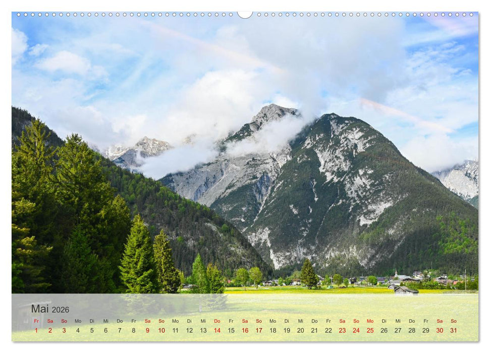 Alpenwelten-Zwischen Wetterstein und Karwendel (CALVENDO Wandkalender 2026)