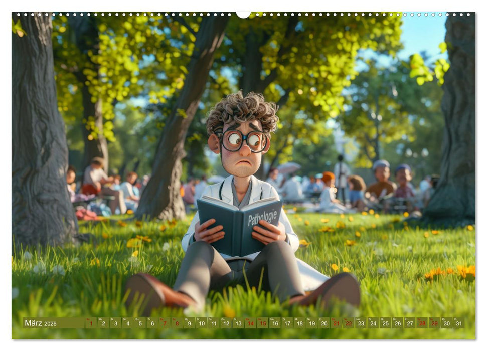 Nur ein paar Semester Medizin (CALVENDO Premium Wandkalender 2026)