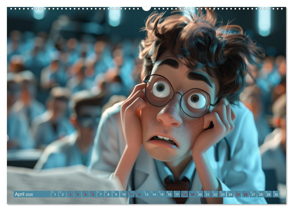 Nur ein paar Semester Medizin (CALVENDO Premium Wandkalender 2026)