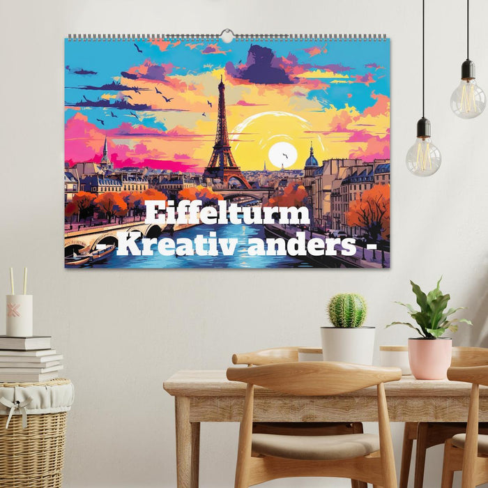 Eiffelturm: Kreativ anders (CALVENDO Wandkalender 2026)