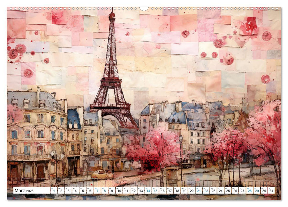 Eiffelturm: Kreativ anders (CALVENDO Wandkalender 2026)