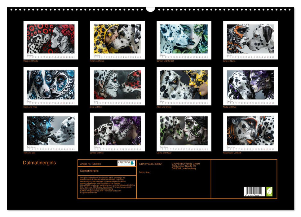 Dalmatinergirls (CALVENDO Wandkalender 2026)