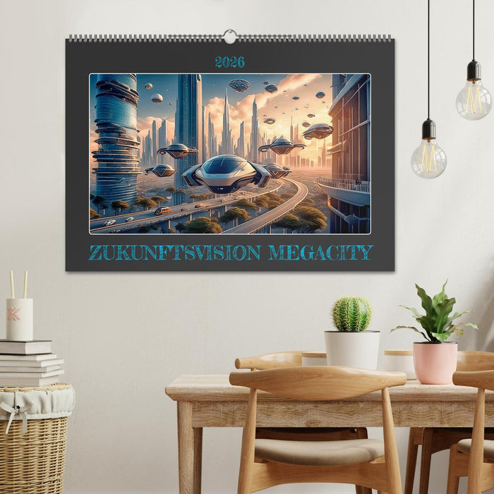 Zukunftsvision Megacity (CALVENDO Wandkalender 2026)