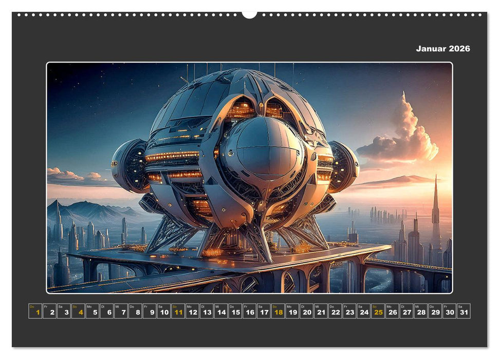 Zukunftsvision Megacity (CALVENDO Wandkalender 2026)