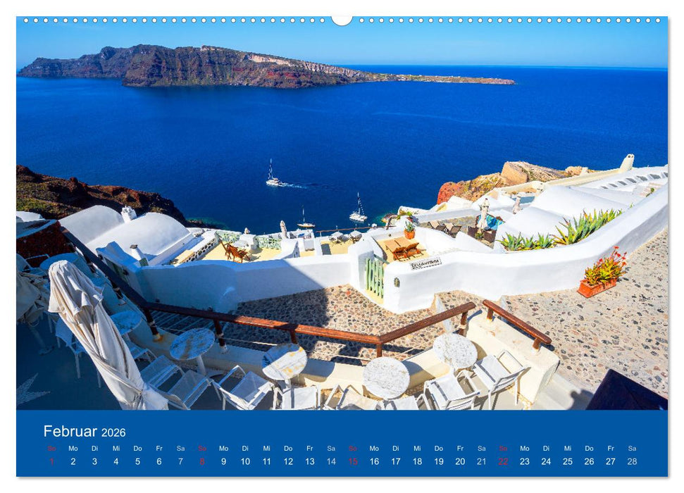 Santorin - eine Insel zum Träumen (CALVENDO Wandkalender 2026)