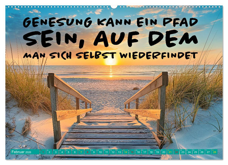 Gute Besserung - mit coolen Sprüchen (CALVENDO Premium Wandkalender 2026)