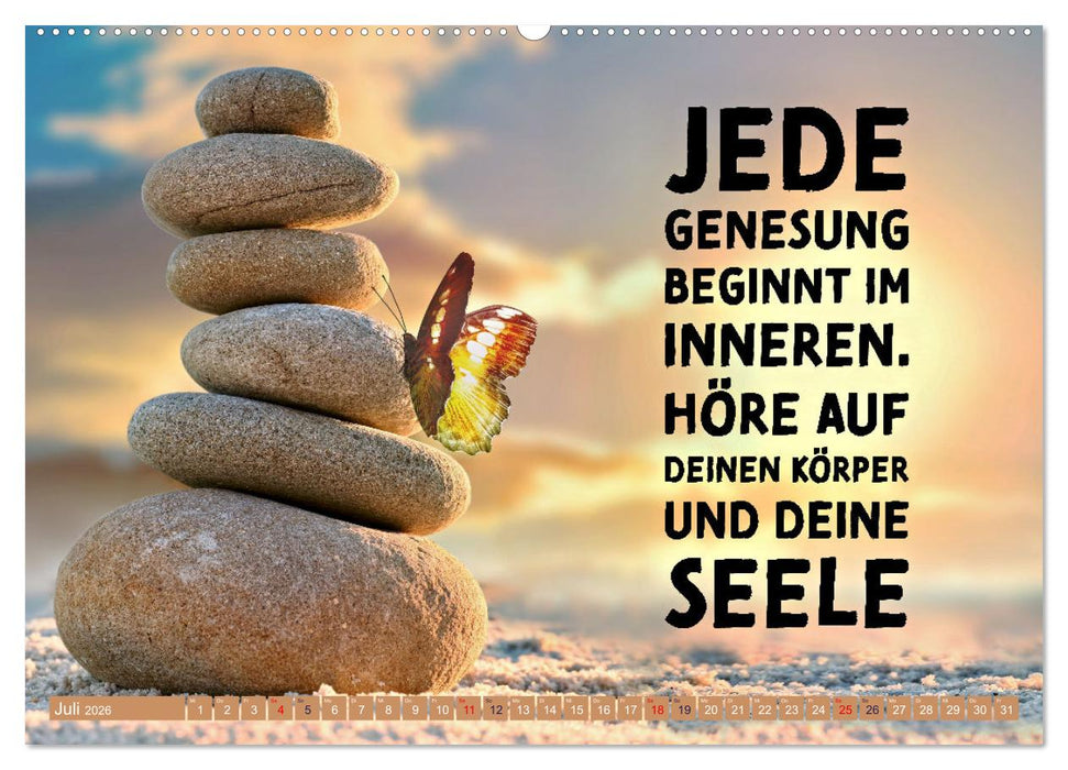 Gute Besserung - mit coolen Sprüchen (CALVENDO Premium Wandkalender 2026)