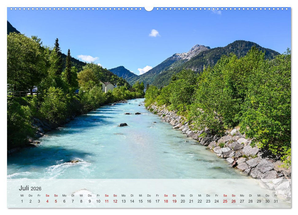 Alpenwelten-Zwischen Wetterstein und Karwendel (CALVENDO Premium Wandkalender 2026)