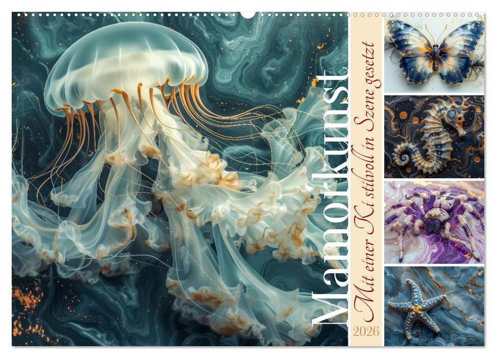 Mamorkunst (CALVENDO Wandkalender 2026)