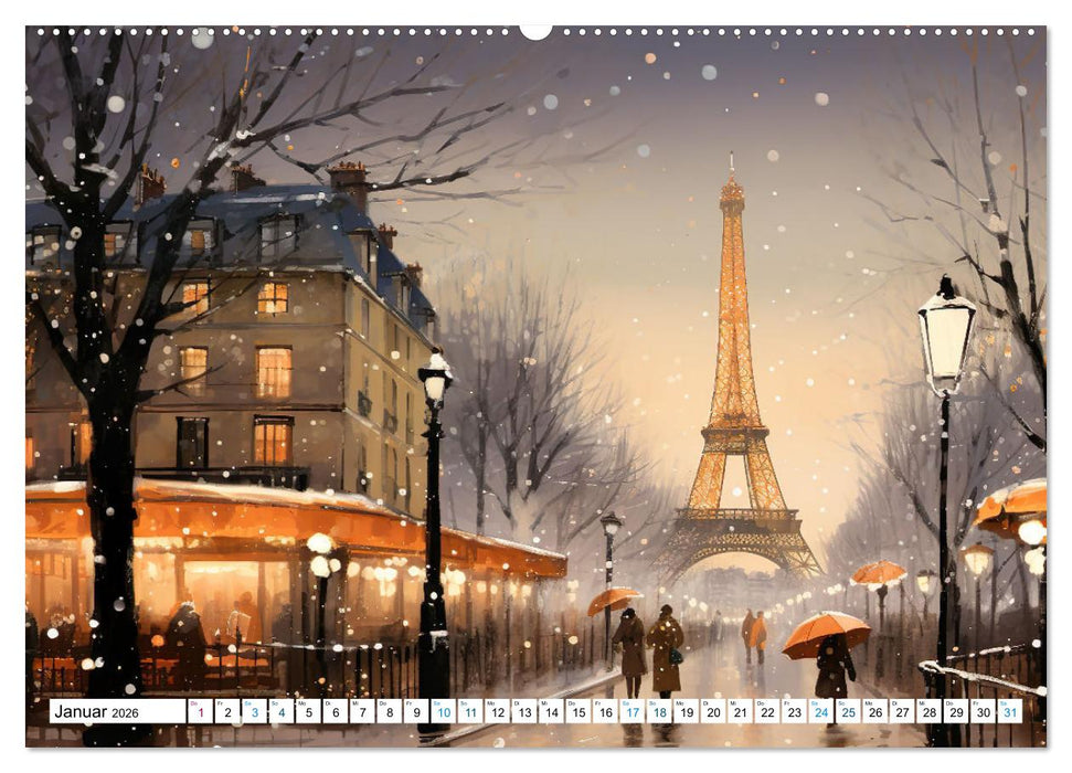Eiffelturm: Kreativ anders (CALVENDO Premium Wandkalender 2026)