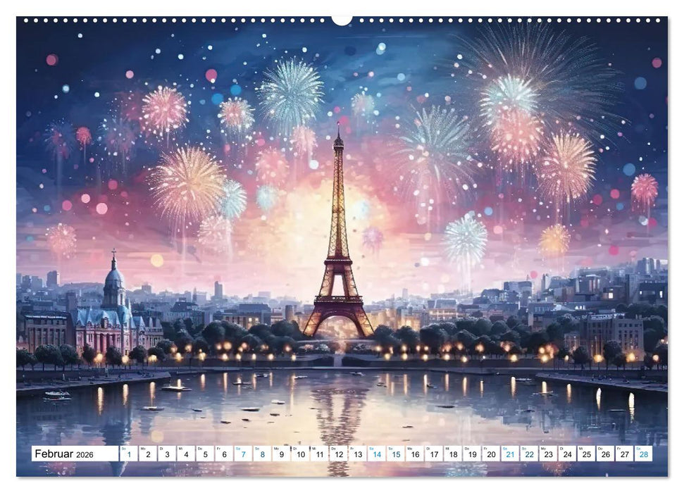 Eiffelturm: Kreativ anders (CALVENDO Premium Wandkalender 2026)