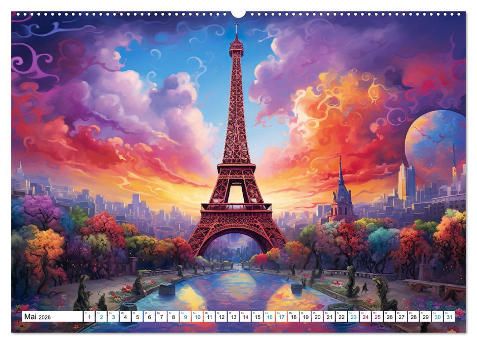 Eiffelturm: Kreativ anders (CALVENDO Premium Wandkalender 2026)
