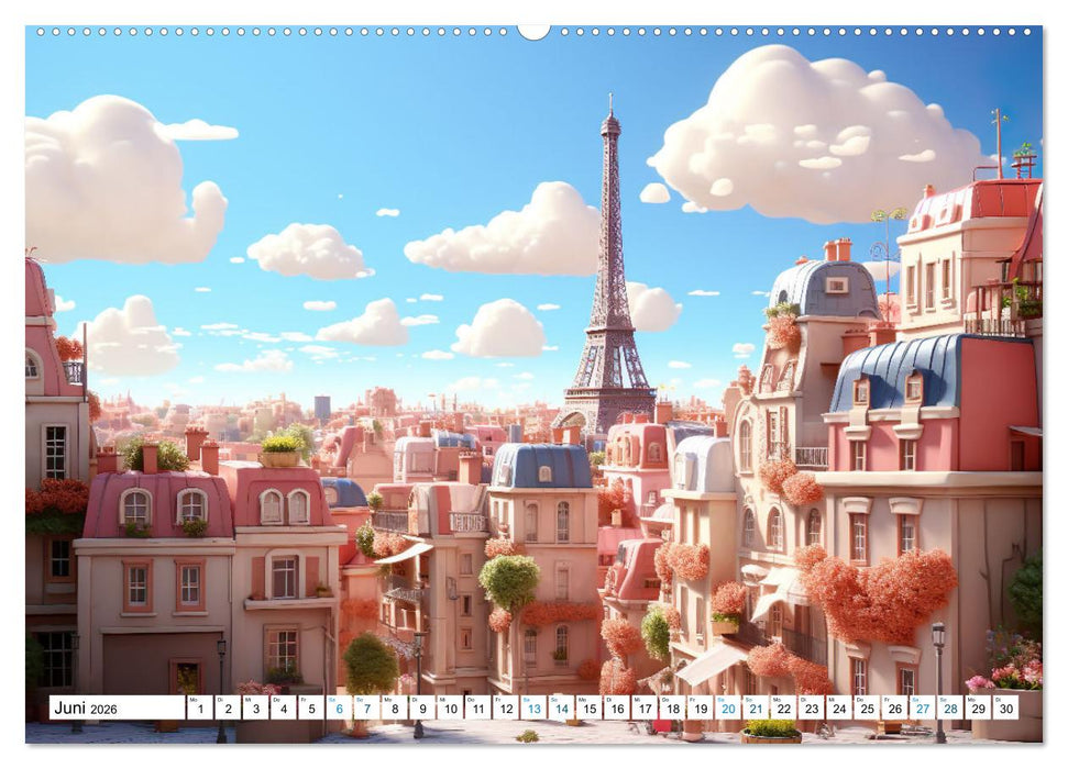Eiffelturm: Kreativ anders (CALVENDO Premium Wandkalender 2026)