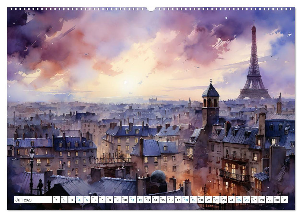 Eiffelturm: Kreativ anders (CALVENDO Premium Wandkalender 2026)