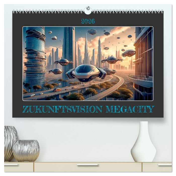 Zukunftsvision Megacity (CALVENDO Premium Wandkalender 2026)