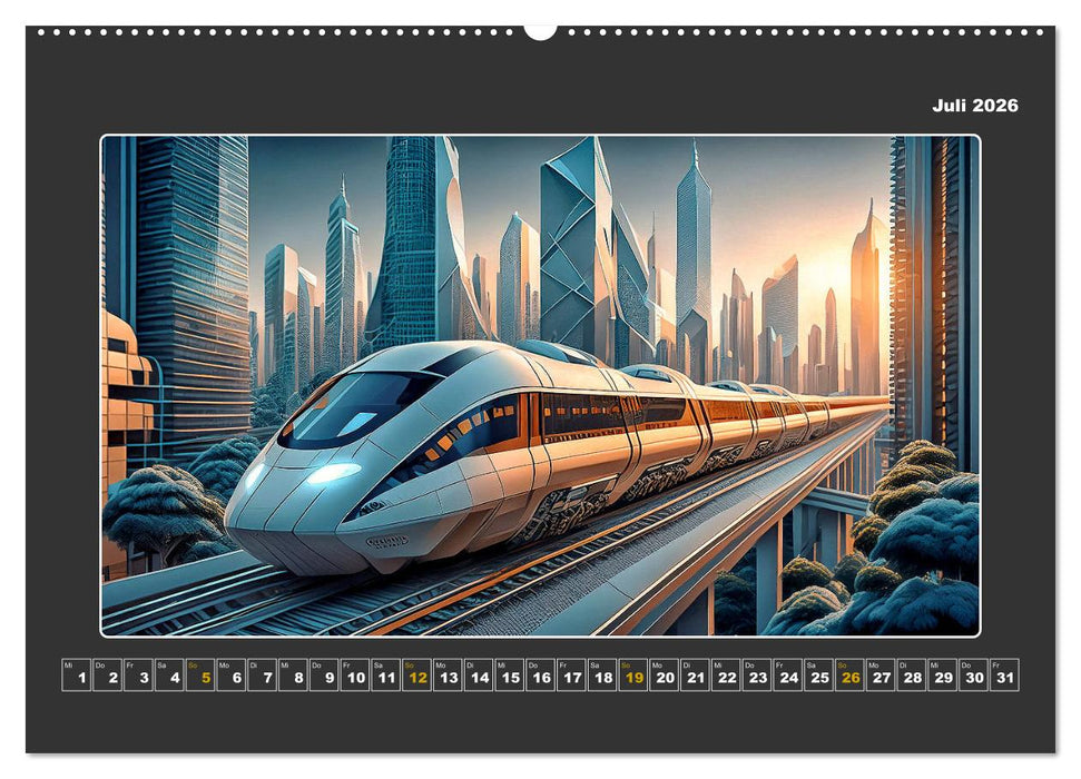 Zukunftsvision Megacity (CALVENDO Premium Wandkalender 2026)