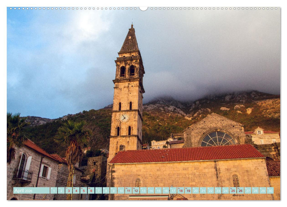 Perast in Montenegro - Romantisches Städtchen in faszinierender Landschaft (CALVENDO Premium Wandkalender 2026)