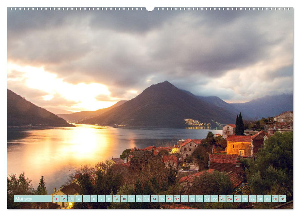 Perast in Montenegro - Romantisches Städtchen in faszinierender Landschaft (CALVENDO Premium Wandkalender 2026)