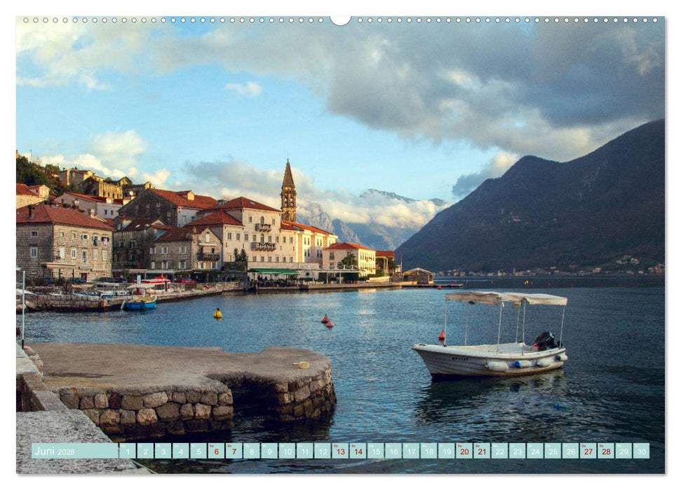 Perast in Montenegro - Romantisches Städtchen in faszinierender Landschaft (CALVENDO Premium Wandkalender 2026)