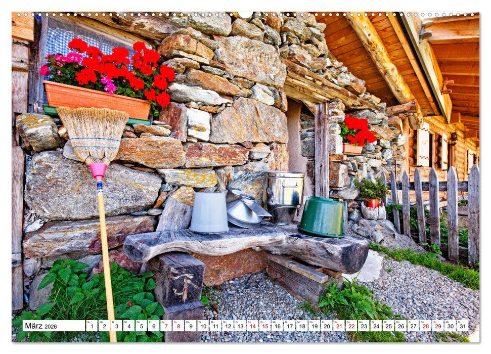 Almen im Südtiroler Ultental (CALVENDO Wandkalender 2026)