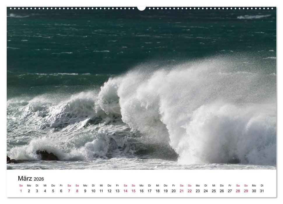 Naturschauspiel Wellen (CALVENDO Wandkalender 2026)