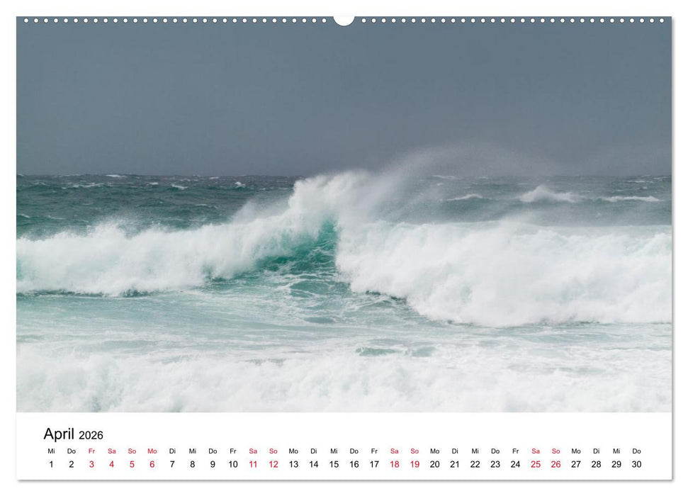 Naturschauspiel Wellen (CALVENDO Wandkalender 2026)