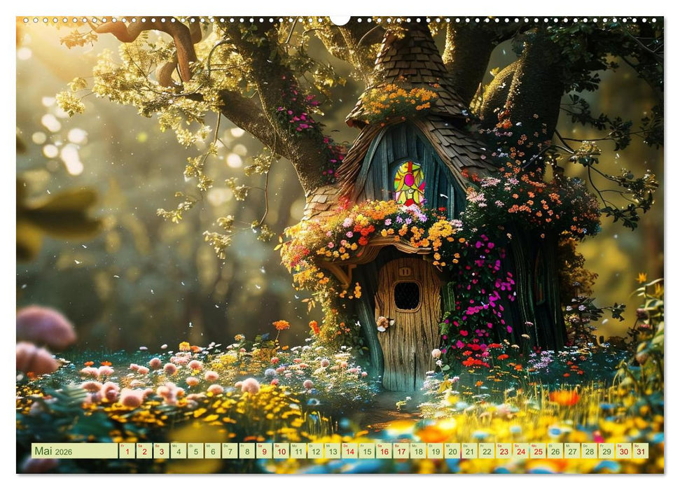 Das kleine Häuschen im Wald (CALVENDO Wandkalender 2026)