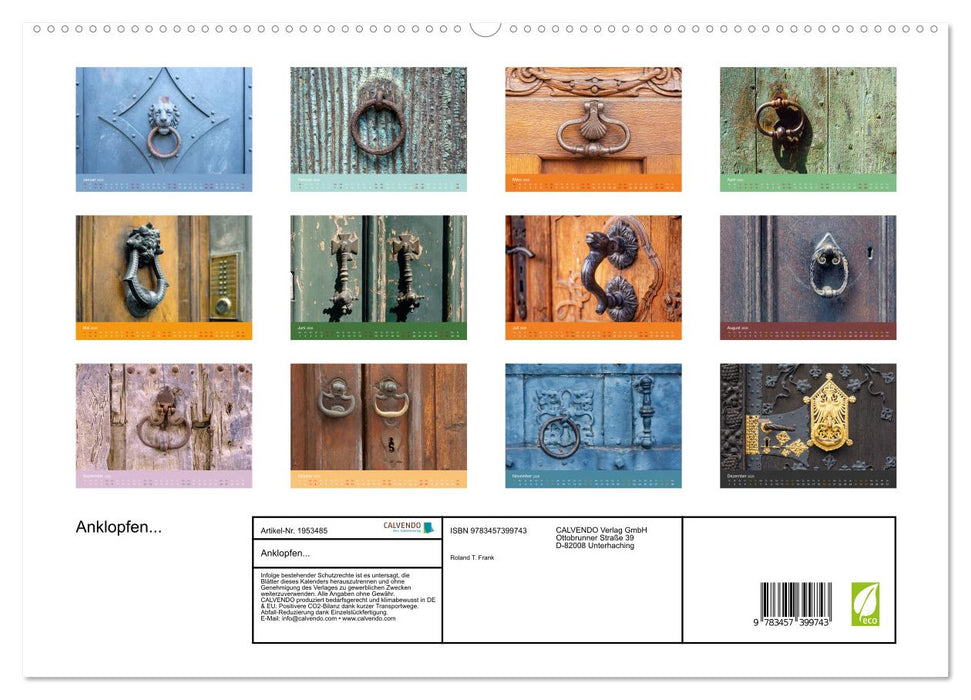 Anklopfen... (CALVENDO Premium Wandkalender 2026)