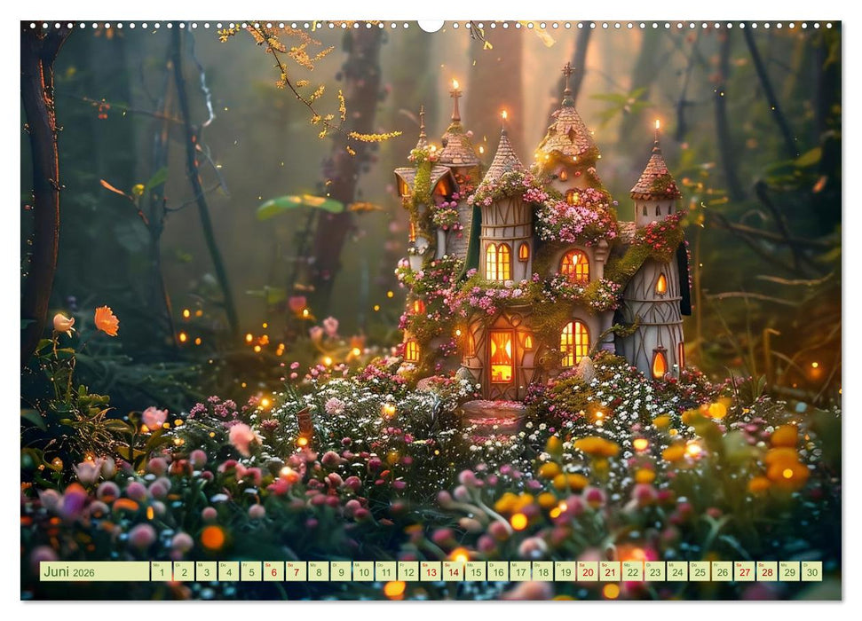 Das kleine Häuschen im Wald (CALVENDO Premium Wandkalender 2026)